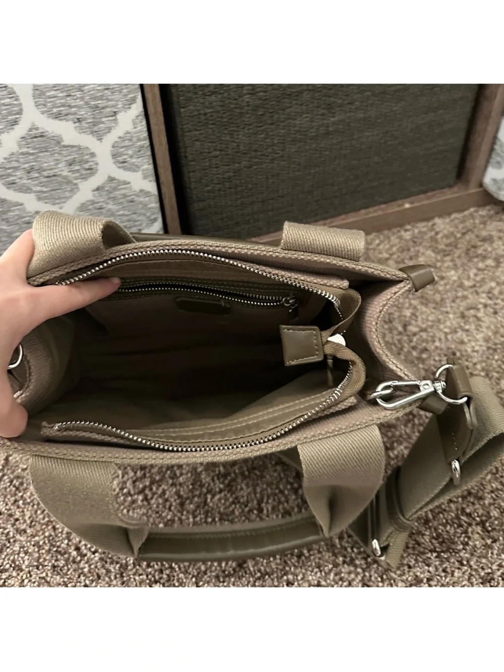 Zara tote olive